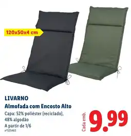Lidl Livar no almofada com encosto alto promoção