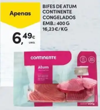 Continente Bifes de atum continente promoção