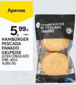 Continente Hambúrger pescada panado promoção