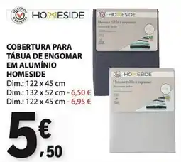 E.Leclerc cobertura para tábua de engomar em alumínio homeside promoção