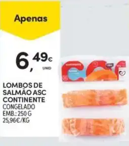 Continente Lombos de salmão asc continente promoção