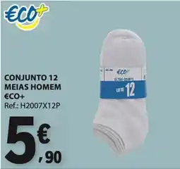 E.Leclerc Conjunto 12 meias homem eco+ promoção