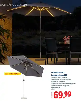 Livarno home guarda-sol com led