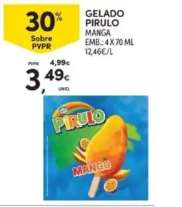 Continente Gelado pirulo manga promoção