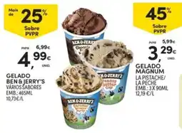 Continente gelado ben & jerry's vários sabores promoção
