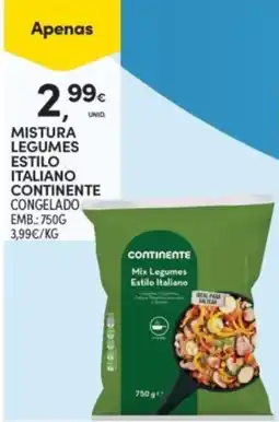 Continente Mistura legumes estilo italiano continente promoção