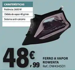 E.Leclerc ferro a vapor rowenta promoção