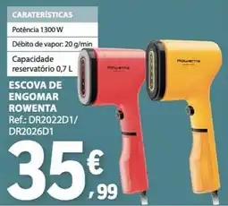 E.Leclerc escova de engomar rowenta promoção
