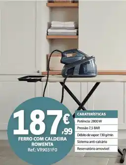 E.Leclerc ferro com caldeira rowenta promoção