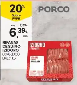 Continente Bifanas de suíno izidoro promoção
