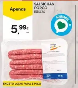 Continente Salsichas porco frescas promoção