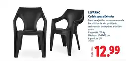 Lidl livarno cadeira para exterior promoção