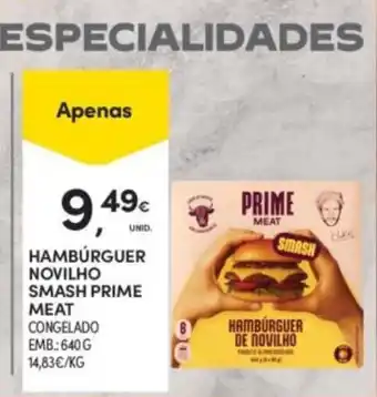 Continente Hambúrguer de novilho smash prime meat promoção