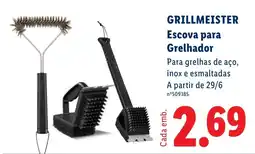 Lidl Grillmeister escova para grelhador promoção