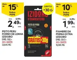 Continente Peito de peru forno de lenha izidoro promoção