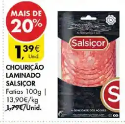 Pingo Doce Chouriço laminado salsiçor promoção