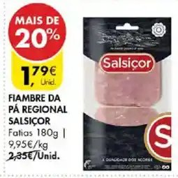 Pingo Doce Fiambre da pá regional salsiçor promoção
