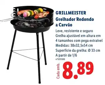 Grillmeister grelhador redondo a carvão