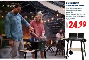 Grillmeister grelhador com rodas