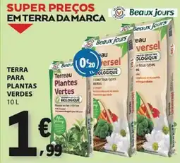 E.Leclerc Terra para plantas verdes beaux jours promoção