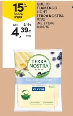 Continente Queijo flamengo light terra nostra promoção