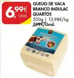 Pingo Doce queijo de vaca branco indulac quartos promoção