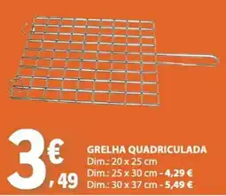 E.Leclerc grelha quadriculada promoção