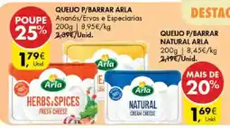 Pingo Doce Queijo p/barrar arla herbs & spices fresh cheese promoção