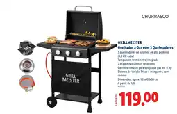 Lidl grillmeister grelhador a gás com 3 queimadores promoção