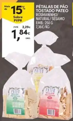Continente Pétalas de pão pateo promoção