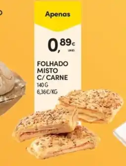 Continente Folhado misto c/ carne promoção