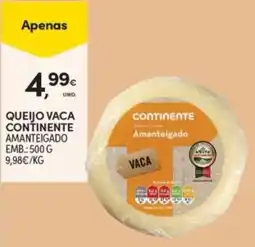 Continente Queijo vaca continente amanteigado promoção