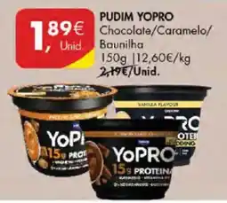 Pingo Doce Pudim Yopro chocolate/caramelo/baunilha promoção