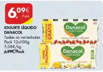 Pingo Doce Iogurte líquido danacol promoção