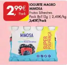 Pingo Doce Iogurte magro mimosa frutos silvestres promoção