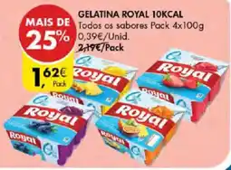 Pingo Doce Gelatina royal 10kcal promoção