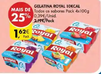 Pingo Doce Gelatina royal 10kcal promoção