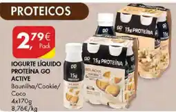 Pingo Doce Iogurte líquido proteína go active promoção