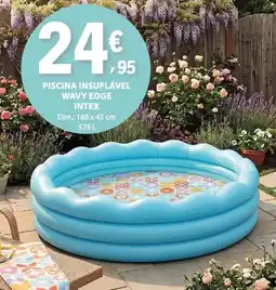 E.Leclerc piscina insuflável wavy edge intex promoção