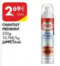 Pingo Doce chantilly président promoção