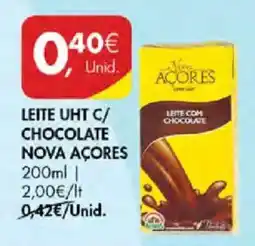 Pingo Doce Leite uht c/ chocolate nova açores promoção