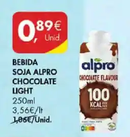 Pingo Doce Bebida soja alpro chocolate light promoção