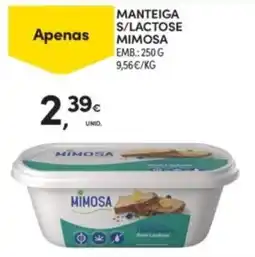 Continente Manteiga s/lactose mimosa promoção
