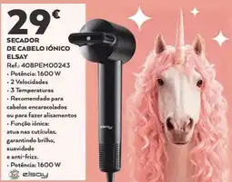 E.Leclerc Secador de cabelo iónico elsay promoção