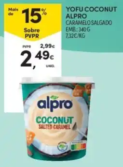 Continente Alpro coconut salted caramel promoção