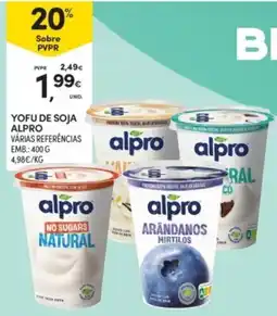 Continente Yofu de soja alpro promoção