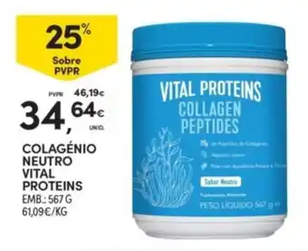 Continente colagénio neutro vital proteins promoção