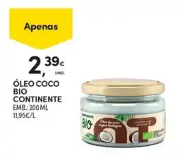 Continente óleo coco bio continente promoção