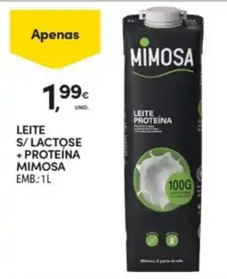 Continente Leite s/ lactose + proteína mimosa promoção
