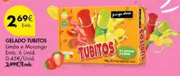 Pingo Doce Gelado tubitos limão e morango promoção